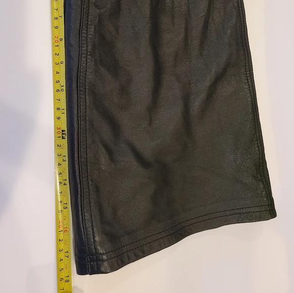 INC International concepts leather skirt  women's size 10 black (N3) - Picture 6 of 8